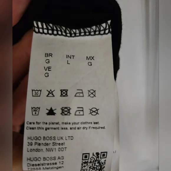 BOSS Men's Black Logo Crewneck T-Shirt - Picture 6 of 10